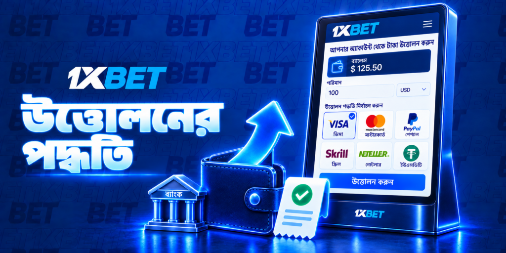 1xBet থেকে অর্থ উত্তোলন