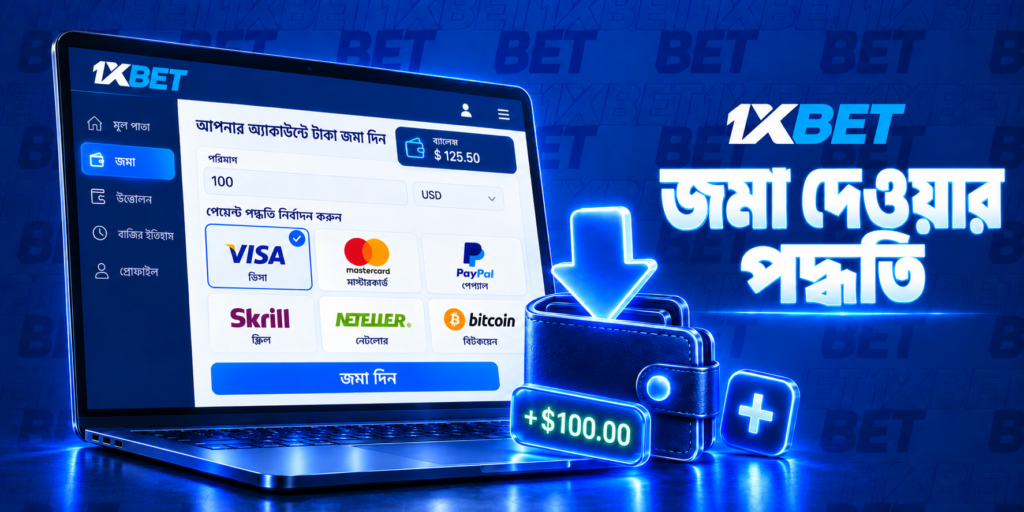 1xBet-এ জমা